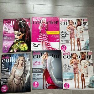 Lot Of Assorted 2012 - 2013 Barbie Collector Catalog Magazines